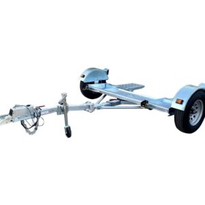 Galvanized Stow and Go Folding Car Tow Dolly with Surge Brake RV Trailer 4900 lb 2